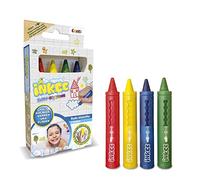 INKEE CRAZE Crayon Bain Enfant Feutre Lavable 4x Crayons pour Surface céramique Feutre de bain Jouet Bain pour Bain moussant Enfant Jouets de bain 45114