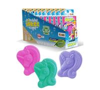 INKEE Galupy Lot de 30 bombes de bain XXL pour enfant avec couleurs amusantes, arôme de chewing-gum et huile de jojoba 30 x 15 g