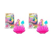 INKEE GALUPY MERMAID - Bombe de Bain enfant en forme de coquillage, Boule de bain avec surprise à l'intérieur - Jouet de bain Licorne, testé dermatogoliquement (Lot de 2)