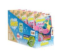 INKEE GALUPY MERMAID Lot de 5 boules de bain sirène avec surprise, bombe de bain pour enfant en forme de coquillage avec figurines de sirène et arôme de barbe à papa