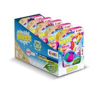 INKEE Galupy Unicorn Lot de 5 bombes de bain pour fille avec parfum chewing-gum et huile de jojoba 4 couleurs 20 x 50 g - Cadeau licorne pour enfants