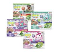 INKEE Mini Slime de Bain Pack de 4 - Poudre Slime Enfant avec vitamine E - Bain gluant coloré & parfumé