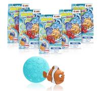 INKEE Pack de 5 Bombes de bain surprise Aqua World - 5x Boules de bain enfant avec surprise à l'intérieur, bombes de bain colorées avec jouet de bain, bain moussant enfant