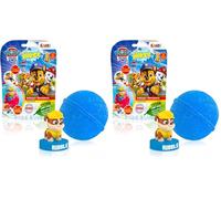INKEE PAT PATROUILLE GOLD EDITION - Bombe de bain enfant surprise, Boule de bain avec jouet Pat patrouille à l'intérieur et Tatouage Enfant, parfum Pastèque, 100g (Lot de 2)