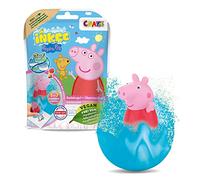 INKEE PEPPA PIG - Bombe de bain enfant Boule de bain Surprise avec figurine Peppa Pig à l'intérieur, Parfum Sorbet Fraise, testé dermatologiquement