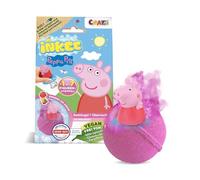 INKEE PEPPA PIG - Bombe de bain enfant Boule de bain Surprise avec figurine Peppa Pig à l'intérieur, Parfum Sorbet Fraise, testé dermatologiquement