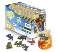 INKEE Set de 8 Bombes de bain Surprise avec Jouet Dinosaure à l'intérieur, parfum ice tea pêche, testé dermatologiquement