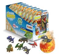 INKEE Set de 8 Bombes de bain Surprise avec Jouet Dinosaure à l'intérieur, parfum ice tea pêche, testé dermatologiquement