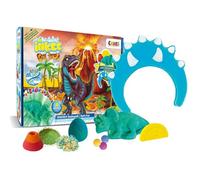 INKEE Set de Bain Dino | Coffret avec 7 Additifs pour enfants, Bombes de bain Dinosaures & Sels à l'huile d'avocat - Accessoires inclus