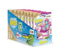 INKEE Set Mermaid Galupy | Poudre de Bain Rose Fluo Arôme Barbe à Papa, 10 x 100g