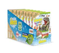 INKEE Slime de Bain Dino Set de 10 | Poudre de bain vert fluo avec arôme Cola Gummies, Slime Enfant, 10x 100g