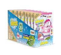 INKEE Slime de Bain Licorne Pack de 10 | Poudre de Bain Enfant Rose Bubble Gum, 10x 100g avec Vitamine E