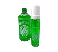 INKgrafiX® Distributeur de mousse de savon vert + recharge pour 4 recharges (1 litre) - Savon vert moussant Essuyer/nettoyer INKgrafiX® PROFI VEGAN