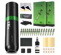 INKin Machine a Tatouer Kit Complet, Kit Tatouage Debutant Complet avec Batterie 1500mAh, Machine Tatouage Sans Fil 3.5mm Stroke de Course avec Encre Tatouage Aiguille Tatouage pour Artistes- Ultra