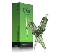 INKin REVO Aiguille Tatouage 1RL 10 Pièces, Cartouche Tatouage #10 Bugpin 0,30mm Round Liner avec Professionnelle Membrane, Jetables Stérile Aiguilles Tatouage pour Machine a Tatouer (1001RL)