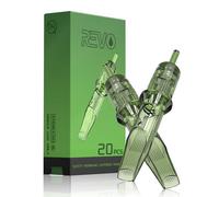 INKin REVO Aiguille Tatouage 7RM 20 Pièces, Cartouche Tatouage #10 Bugpin 0,30mm Round Magnum avec Professionnelle Membrane, Jetables Stérile Aiguilles Tatouage pour Machine a Tatouer (1007M1C)