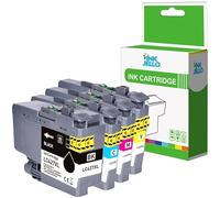 Inkjello Cartouche d'encre pour imprimante, Compatible avec Brother HL-J6010DW MFC-J5955DW MFC-J6955DW MFC-J6957DW MFC-J6959DW LC427XL Noir Cyan Magenta Jaune (Paquet de 4)