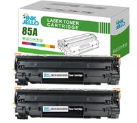 Inkjello Compatible Cartouche de Toner de Remplacement pour Canon I-Sensys LBP-6000 LBP-6000B Lbp-6020 Lbp-6020b Lbp-6030 Lbp-6030b Lbp-6030 W MF-3010 CE285 A/Crg-725 (Noir, 2-Pack)