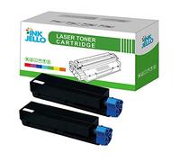 InkJello Compatible Toner Cartouche Remplacement pour OKI B412 B432 B512 MB472 MB492 MB562 B432 (Noir, Double-Pack)