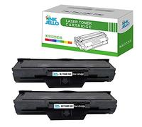 InkJello Compatible Toner Cartouche Remplacement pour Samsung ML-1660 ML-1665 ML-1670 ML-1675 ML-1860 ML-1865 ML-1865W SCX-3200 SCX-3205 SCX-3205W MLT-D1042S (Noir, Double-Pack)