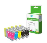 Inkjello Encrer Cartouche pour l'imprimante, Compatible avec Brother DCP-353C DCP-357C DCP-540CN DCP-560CN DCP-750CW DCP-770CW MFC-240C MFC-3360C MFC-440CN LC970 (Noir, Cyan, Magenta, Jaune, 5-Pack)