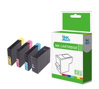 InkJello Lot de 4 cartouches d'encre de rechange pour Canon Maxify iB4050 iB4150 MB5050 MB5150 MB5155 MB5350 MB5450 MB5455 PGI-2500XL (Noir, cyan, magenta, jaune)