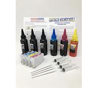 inkjet 405XL Cartouches d'encre compatibles RESET INFINIT + 600 ML ENCRES WF-3820DWF WF-3825DWF WF-4820DWF WF-4825DWF WF-4830DTWF WF-7820 WF-7830DTWF, WF-7835DTWF, WF-7840DTWF, WF-7310DTWF, WF