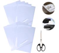 Inkjet Sticker, Transparent Vinyl Film Sticker A4, 10 Sheets Paper Sticker Printer, Printable Vinyl Sticker, For Laser & Inkjet Printers