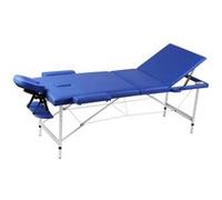 Inklapbare massagetafel 3 zones met aluminium frame (blauw)110090 Bleu G