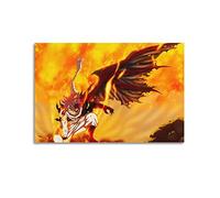 INKLOT Poster décoratif sur toile avec dessin animé Fairy Tail Dragneel Natsu - 30 x 45 cm