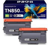 INKNI Lot de 2 cartouches de toner de rechange TN850 pour imprimante Brother TN850 TN820 à haut rendement compatible avec imprimante Brother DCP-L5600DN HL L5000D HL L5200DW HL L6200DW MFC L5850DW MFC