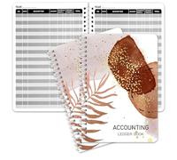 INKNOTE Lot de 2 livres de comptabilité simplifiés pour suivi des dépenses et des dépenses pour petites entreprises et personnels pour le suivi de l'argent, des dépenses, des dépôts et du solde (21 x