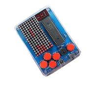 Inkoby Kit de Production de Console de DIY 51 Machine Électronique à Souder à Puce Unique pour Enfants Ensemble de Couleur: Rond-Lumière Rouge