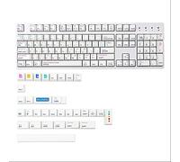 Inkoby Lot de 136 touches AI PBT Dye Subb Cherry Profile Keycap 1.75U 2U Shift pour GK61 64 84 Tkl87 98 104 MX Switch Key Cap 7U