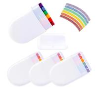 Inkoby Lot de 4 peintures arc-en-ciel pour le et le corps, motif drapeau de la Gay Pride Day - Crayon à rayures arc-en-ciel LGBT pour le jour de la fierté gaie