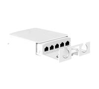 Inkoby Nouveau Répéteur POE Extérieur Étanche IP55 à 4 Ports 100 Mbps 1 à 4 Commutateurs Réseau Extender PoE pour Caméras IP 100 M