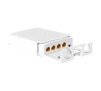 Inkoby Nouveau Répéteur POE Extérieur Étanche IP55 à 4 Ports 1000 Mbps 1 à 3 Commutateurs Réseau Extender PoE pour Caméras IP