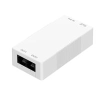 Inkoby Répéteur Gigabit POE 2 Ports 1 à 2 PoE Extender avec Protection Contre la Foudre IEEE802.3af/at PlugandPlay 48V 30W