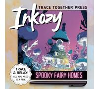 Inkozy Spooky Fairy Homes: Use a Black Pen to Follow the White Lines and Ink Trace Whimsical Fantasy Homes In A Coloring Book made for Calming Creativity and Halloween Fun