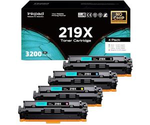 iNKPAD 219X W2190X Toner compatible HP 219X 219A W2190A 3302FDW 3302SDW 3302FDN 3302FDNG 3302FDWG 3302SDWG 3202DN 3202DW W2191X W2192X W2193X 3200 g. Pages sans puce