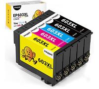 iNKPAD 603XL Multipack Cartouches d'encre Compatible (Grande capacité) pour Epson 603/603XL Etoile de Mer, XP-2100 XP-2105 XP-3100 XP-3105 XP-4100 XP-4105 WF-2810 WF-2870