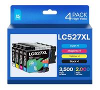 iNKPAD Cartouches d'imprimante LC527XL Compatibles avec Brother LC527 LC527VAL LC527XL Cartouches pour Brother MFC-J4550DW MFC-J4350DW (Lot de 4)