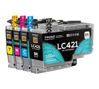 iNKPAD LC527 Lot de 4 cartouches d'encre compatibles avec Brother LC527 LC527VAL LC527XL pour Brother MFC-J4350DW MFC-J4550DW
