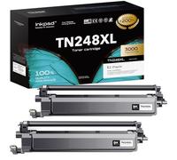 iNKPAD Lot de 2 cartouches de toner TN248XL compatibles avec Brother tn248XL tn248XL tn248XL compatible Brother MFC-L3740CDW MFC-L3760CDW MFC-L3740CDWE DCP-L3560CDW HL-L3240CDW MFC-L8390CDW