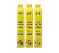 Inkpro Lot de 3 Cartouches d'encre Compatible avec Epson 604 XL Jaune pour Expression Home XP-2200 2205 3200 3205 4200 4205 Workforce WF-2910 2930 2935 2950