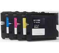 Inkpro Lot de 4 Cartouches Compatible avec Ricoh GC-31 Black, Cyan, Magenta, Yellow pour Ricoh Aficio GX E 2600, E 3300, E 3300 N, E 3350 N, E 5050 N, E 5500 N, E 5550 N, E 7700 N