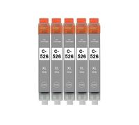 Inkpro Lot de 5 cartouches d'encre compatibles avec Canon CLI-526, gris, 4544B001 pour Pixma MG6150, MG6250, MG8150, MG8240, MG8250