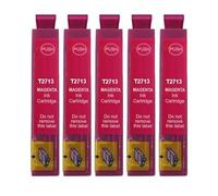 Inkpro Lot de 5 cartouches d'encre imprimante compatibles Epson T2713, T27XL Magenta pour Workforce WF-3620, 3620, 3640, 7110, 7210, 7610, 7615, 7620, 7710, 7715, 7720