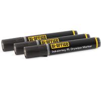 Inkstringxl Marqueur Effaçable À Sec Pour Tableaux Blancs Avec Encre Gel Et Pointe Ronde De 3 Mm-Noir,Paquet De 3