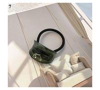 InkTank Mjwlgs Bandeau pour queue de cheval rétro en acétate Rubies Corde élastique pour cheveux en bois mat géométrique Anneau pour cheveux Cravates Support de queue de cheval Accessoires pour